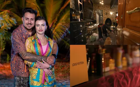 Cum arată casa din Roma în care locuiesc Prințul Marco și Bianca Ghiurcă. Opulență la cote maxime: ceas Rolex în perete, tapet Gucci și mult auriu