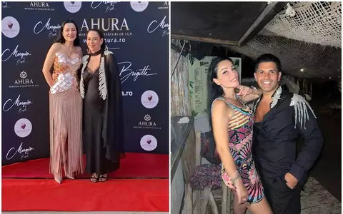 Sarah, fiica lui Brigitte Pastramă, a defilat pe podium, cu o rochie de mireasă din colecția mamei ei: ”N-a avut emoții, pentru că a fost modelul meu încă de la început și știe să meargă foarte bine” / EXCLUSIV