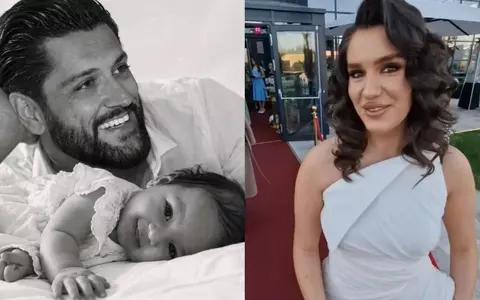 Cezar Ouatu și-a botezat fiica la două luni, iar la eveniment a avut prima apariție publică alături de Teodora, mama fetiței sale! Un cunoscut compozitor și soția sa, prezenți la petrecere