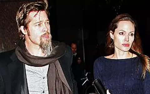 Brad Pitt si Angelina Jolie - O seara romantica in oras