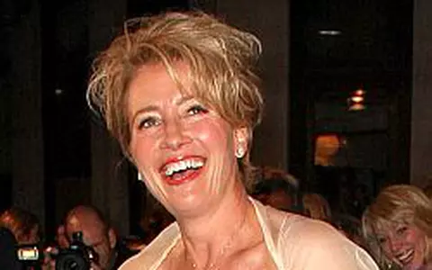 Fotografia zilei: Emma Thompson, cu porcul la premiera - VIDEO