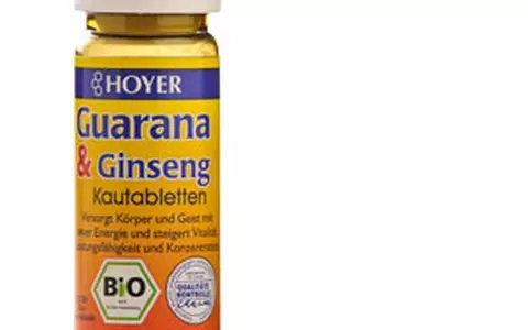 Tablete BIO Hoyer cu guarana si ginseng pentru vitalitate