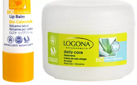 Crema BIO pentru fata si corp si balsam BIO pentru buze  Logona