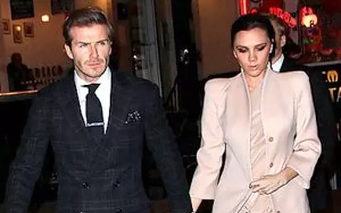 David si Victoria Beckham - Cina romantica la New York