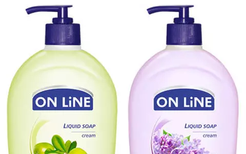 ON LiNE te alinta cu noi arome: sapun lichid cu liliac si sapun lichid cu masline