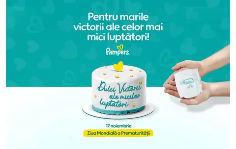 Pampers celebrează micii luptători născuți prematur și continuă donația anuală de scutece către maternități