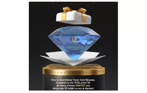 Traser Gold sărbătorește 21 de ani de excelență în domeniul bijuteriei prin inaugurarea unui nou magazin în Mall Băneasa
