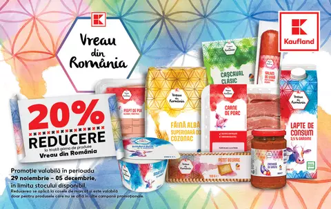 Vreau din România: De 1 decembrie, alege produsele românești de la raft și susține producătorii locali
