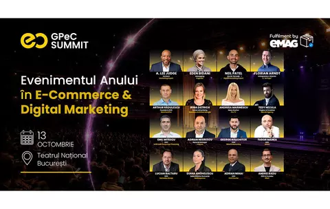 GPeC SUMMIT 13 Octombrie aduce la București liderii industriei și răspunsuri concrete pentru viitorul comerțului online