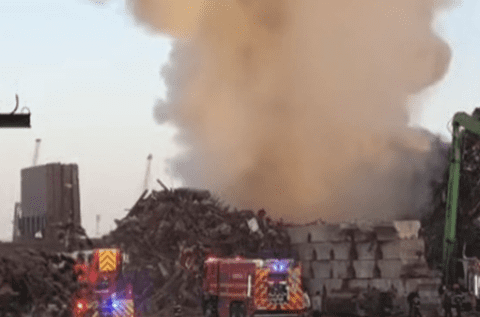 A fost emis RO-Alert în România! Incendiu puternic în Portul Agigea