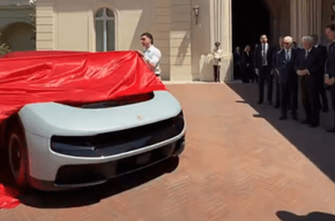 Noul Ferrari Luce, primul model full-electric din istoria mărcii italiene, a fost dezvăluit în prezența președintelui Italiei