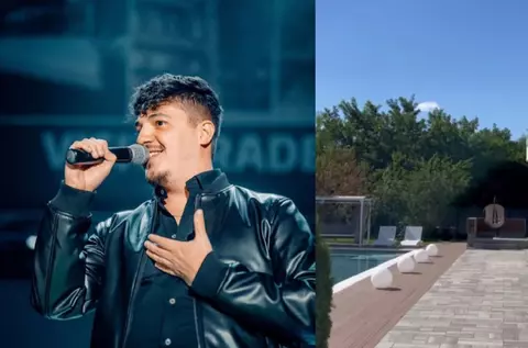 Cum arată vila cu piscină a lui Bogdan de la Ploiești. Și-a scris numele pe peretele de la intrare