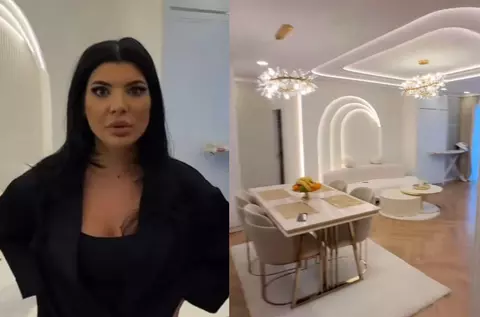 Cum arată casa Andreei Tonciu. Este decorată în alb și auriu, are piese de lux, un living spațios, un dressing mare, o colecție de genți și una de băuturi