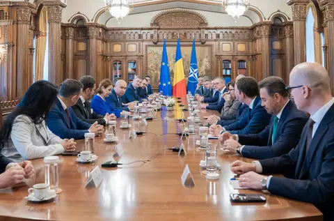 Vern Buchanan, șeful delegației americane aflate la București, după întâlnirea cu Ilie Bolojan: "Companiile americane care vin aici creează locuri de muncă bine plătite și vrem ca mai multe companii să vină"/ Ce au spus despre Visa Waiver