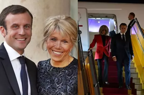 Un martor a explicat ce s-a întâmplat, de fapt, între Emmanuel Macron și Brigitte, soția lui, în avion: „E necinstit să tragi această concluzie pe baza unei imagini parțiale, fără sunet”