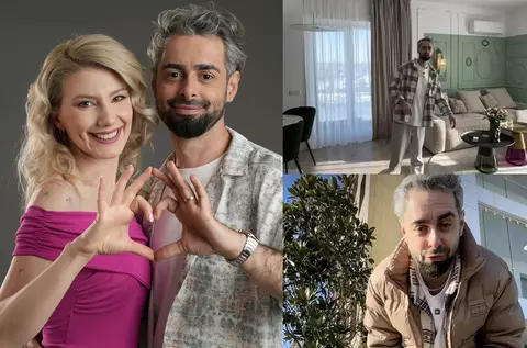 Cum arată apartamentul lui Radu Bucălae și al soției lui, Alexandra. Baia și bucătăria au mobilă colorată, făcută pe comandă, iar elementele de decor sunt în nuanțe pastelate: „Un vis împlinit!”