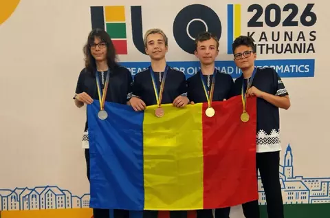 Un elev din Iași a obținut cel mai mare punctaj la Olimpiada Europeană de Informatică pentru Juniori. România a fost pe primul loc, cu 4 medalii