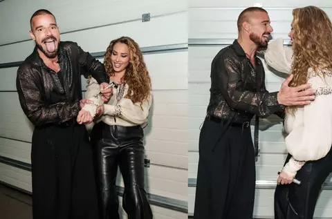 Imagini inedite cu Iulia Vântur și Ricky Martin. Cum au fost surprinși cei doi după concertul artistului din București