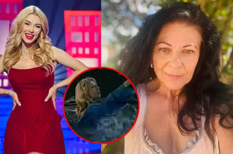 Momentul în care Andreea Bălan a fost împinsă în piscină de Elena Cârstea, în direct, la TV. Artista nu a uitat incidentul stânjenitor