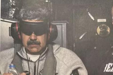 Trump a postat o imagine cu Maduro capturat