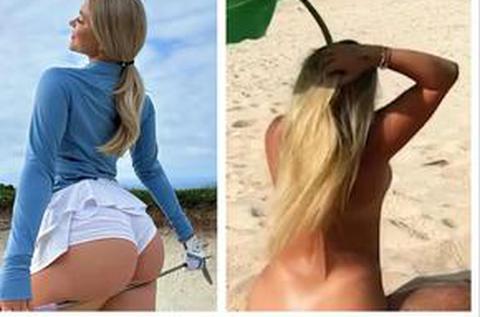 Imagini strict interzise minorilor: de la golf, s-a filmat goală-pușcă prin nisip! „Ce naiba e asta?”