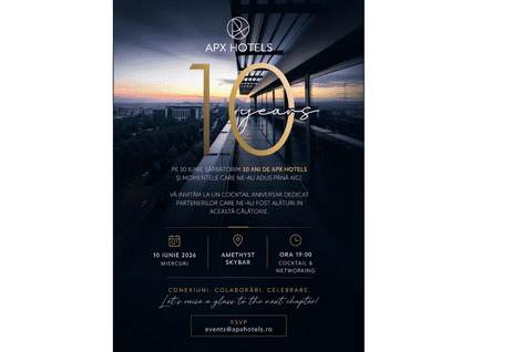 APX Hotels – 10 ani de dezvoltare în hospitality-ul contemporan românesc