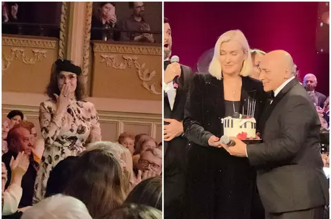 Imagini fabuloase cu Angela Similea, îmbrăcată în rochie elegantă și cu pălărie, la concertul lui Marcel Pavel, susținut de ziua lui: "De unde știi că nu te iubesc?". Artista l-a aplaudat în picioare și i-a cântat La mulți ani! / EXCLUSIV