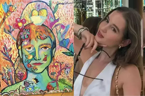 Cu ce sumă impresionantă și-a vândut Irina Columbeanu primul tablou, realizat la 8 ani. Monica Gabor: "Talentul tău mă emoționează de fiecare dată"