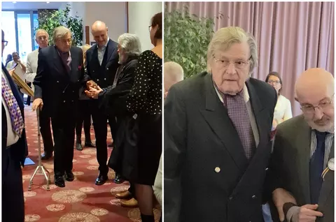 Cum și-au făcut apariția Florin Piersic și soția lui la un eveniment din Capitală și ce cadouri a primit actorul de ziua lui: ”Am fost serbat de trei ori. M-am rugat să prind vârsta de 90 de ani și Dumnezeu mi-a ascultat rugăciunile” / EXCLUSIV