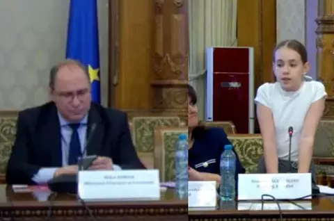 Ilinca, o elevă de 11 ani, discurs viral în Parlament despre presiunea din școală și din familie: "Nu-mi doresc voci care să-mi spună că sunt zero!"/ Reacția revoltătoare a ministrului Educației