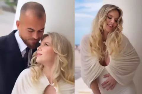 Denis Alibec și Anca Surdu s-au căsătorit și au anunțat la cununia civilă că vor deveni părinți pentru prima oară: "Curând, mami și tati". Mireasa a purtat o rochie care i-a pus burtica de gravidă în evidență