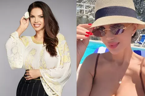 Cum arată Cristina Spătar în costum de baie la 54 de ani. S-a fotografiat la marginea piscinei, în Capri, de ziua ei