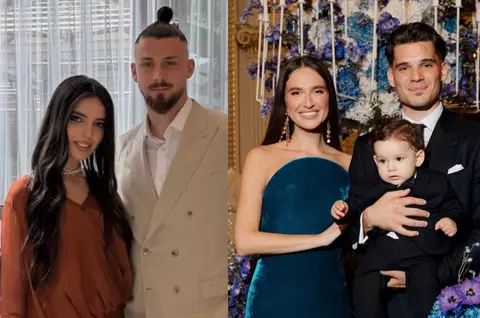 Ioana Stan, soția lui Radu Drăgușin, apariție spectaculoasă la tăierea moțului fiului lui Ianis Hagi. A purtat o rochie în valoare de 2.000 de euro