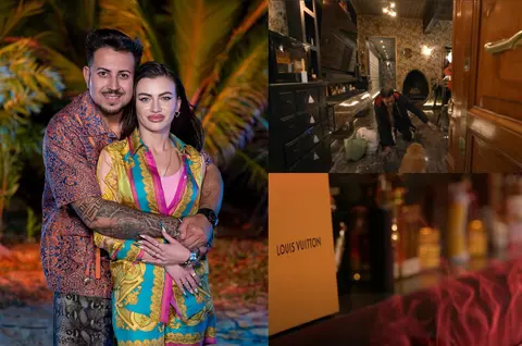 Cum arată casa din Roma în care locuiesc Prințul Marco și Bianca Ghiurcă. Opulență la cote maxime: ceas Rolex în perete, tapet Gucci și mult auriu