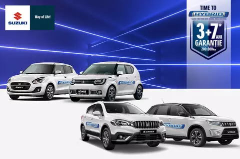 (P) Suzuki își extinde gama de modele hibrid si devine primul producator care comercializeaza doar modele hibrid 12V si 48V. Time to Hybrid!