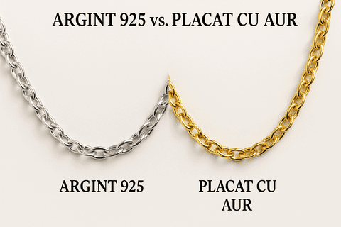 Argint 925 vs. lanțuri placate cu aur: Ce alegi și de ce? Ghidul complet pentru femei care vor bijuterii care rezistă