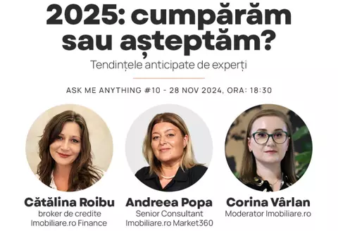 Cumpărăm o locuință sau mai așteptăm? Află cum folosești în 2025 tendințele pieței în avantajul tău dintr-un webinar gratuit
