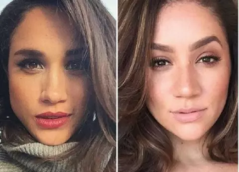 Un model XXL este sosia lui Meghan Markle. Cele două seamănă izbitor