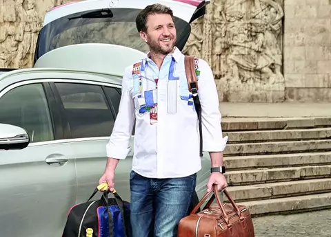 Imagini de colecție: Cum arăta Andi Moisescu în urmă cu zece ani și ce spuneau el și Olivia Steer despre sănătate
