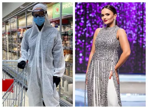 Cristina Șișcanu, despre combinezonul de protecție purtat la supermarket: ”Dacă situația se agravează, o să vedeți multe persoane echipate așa și atunci o să vi se pară normal”