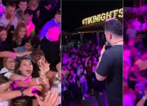 Imagini scandaloase! Sute de persoane s-au înghesuit la concertul lui Tzancă Urganu. Manelistul s-a vindecat de coronavirus recent: ”Gata, s-a dus pandemia”