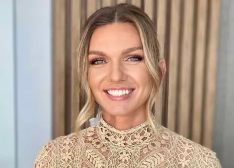 Simona Halep și Toni Iuruc, decor impresionant la cununia civilă. Au defilat pe un podium de 10 metri, din oglindă