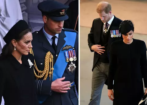 Kate Middleton și Meghan Markle, detaliile ascunse din ziua în care i-au adus ultimul omagiu Reginei Elisabeta a II-a