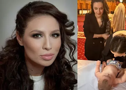 Cristina Bălan și-a botezat fiica, pe Nadeea Sofia: "Gemenii sunt fascinaţi de ea". Primele imagini de la eveniment