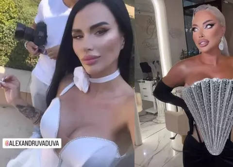 Cum s-a îmbrăcat Daniela Crudu la botezul fiicei sale. Și Loredana Chivu a avut o apariție spectaculoasă, într-o rochie de gală, tip evantai