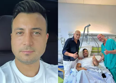 Valentin Sanfira, în scaun cu rotile după ce a suferit un accident în Italia: "Dumnezeu m-a ajutat și am ajuns acasă". Cum se simte artistul în urma operației la picior
