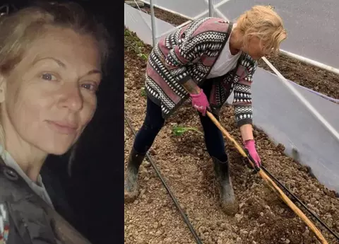 Dana Nălbaru și Dragoș Bucur lucrează de zor în grădina lor de la țară. Au livadă, răsaduri de legume și chiar tractor: „O femeie obosită, dar fericită"