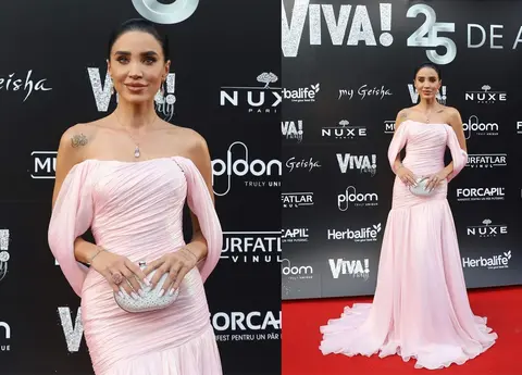 Adelina Pestrițu, apariție ravisantă la petrecerea VIVA! 2024. A întors toate capetele pe covorul roșu cu rochia ei elegantă și a fost premiată