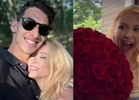 Victor Cornea, mesaj de dragoste emoționant pentru Andreea Bălan: "Centrul Universului meu...". Artista a împlinit 40 de ani și a primit de la iubitul ei un buchet cu 101 trandafiri roșii