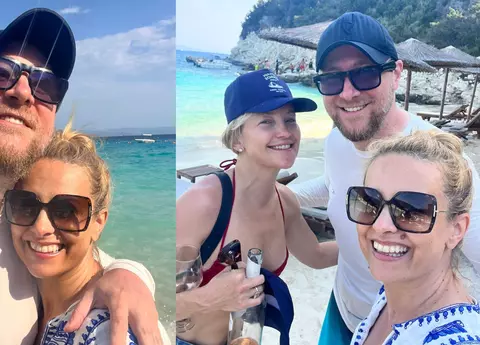 Simona Gherghe, întâlnire neașteptată cu actrița Kate Hudson în vacanța petrecută în Grecia: „Am rugat-o să facă o poză cu noi. Cu zâmbetul acela fermecător, pe care îl știți din filme..."